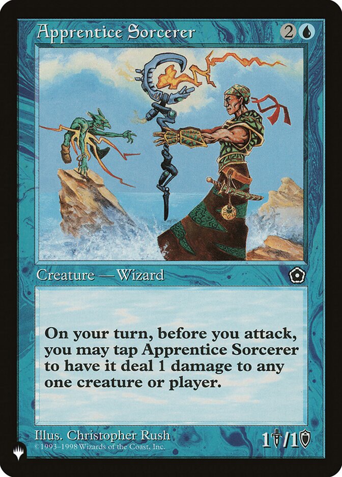 Apprentice Sorcerer – Uncommon Magic: The Gathering card from The List (#P02-32)