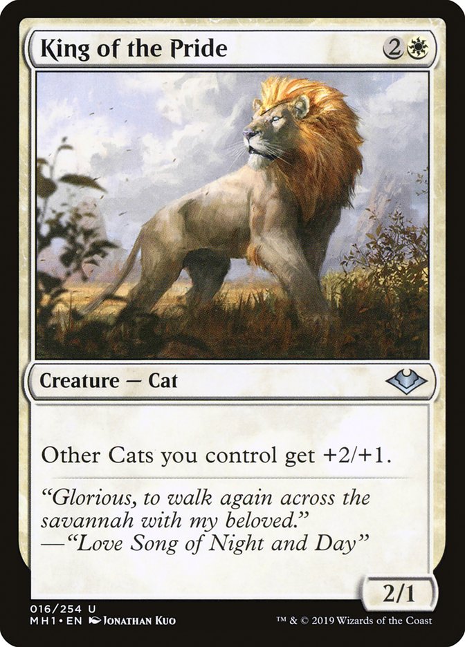 King of the Pride – Uncommon Magic: The Gathering card from Modern Horizons (#16)