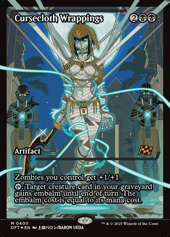Cursecloth Wrappings – Mythic Magic: The Gathering card from Aetherdrift (#400)