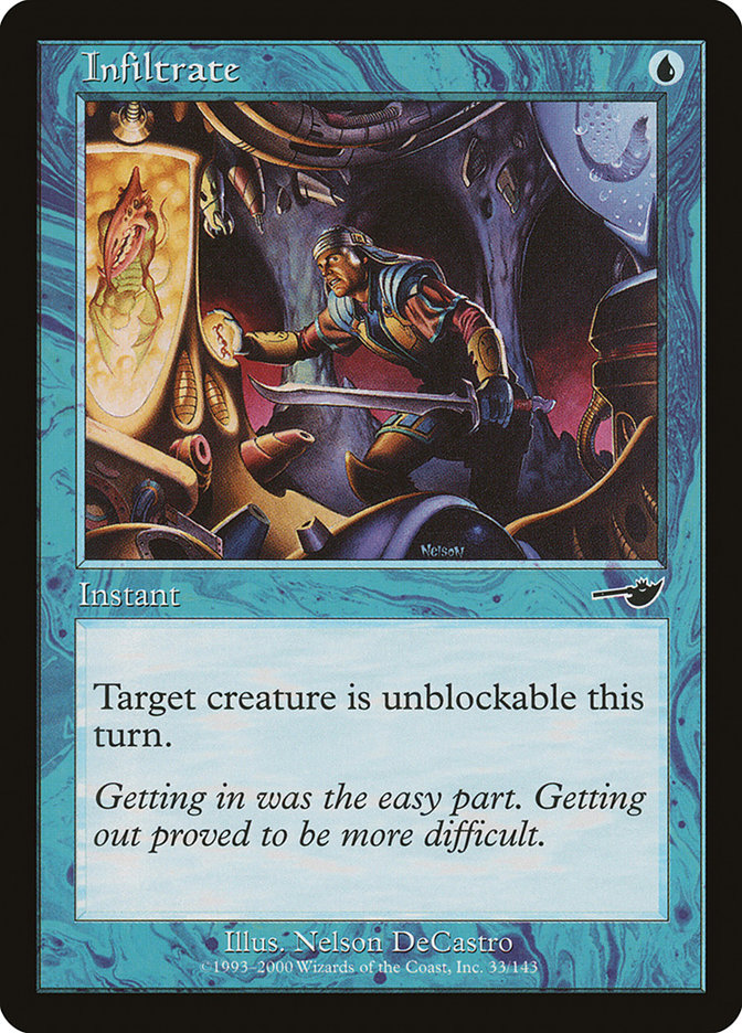 Infiltrate – Common Magic: The Gathering card from Nemesis (#33)