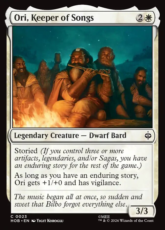 Ori, Keeper of Songs – Common Magic: The Gathering card from The Hobbit (#23)