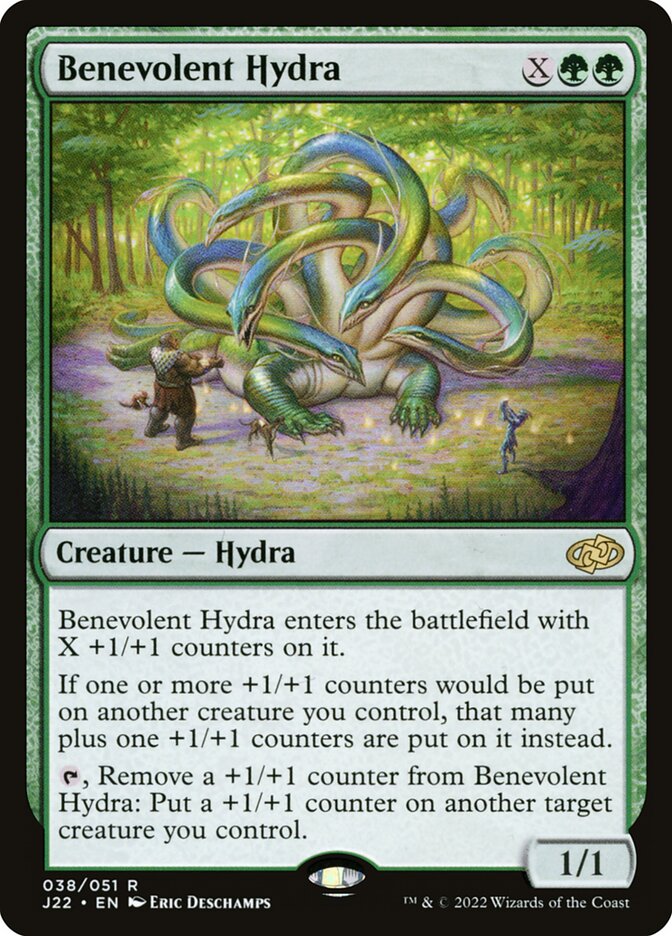 Benevolent Hydra – Rare Magic: The Gathering card from Jumpstart 2022 (#38)