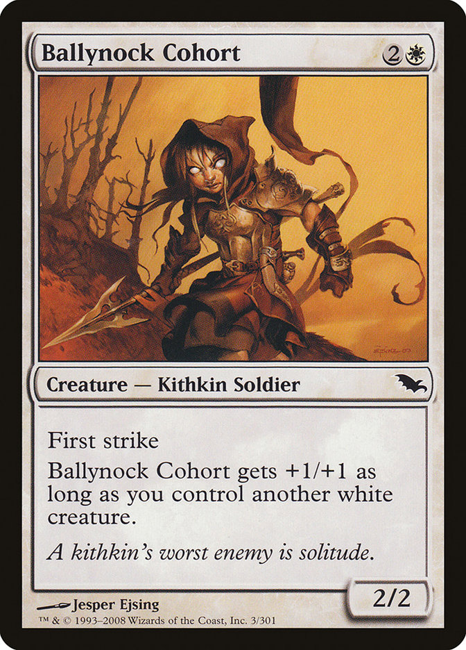 Ballynock Cohort – Common Magic: The Gathering card from Shadowmoor (#3)