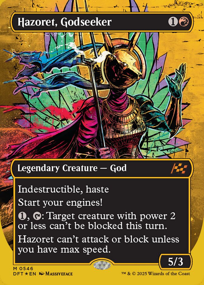 Hazoret, Godseeker – Mythic Magic: The Gathering card from Aetherdrift (#546)