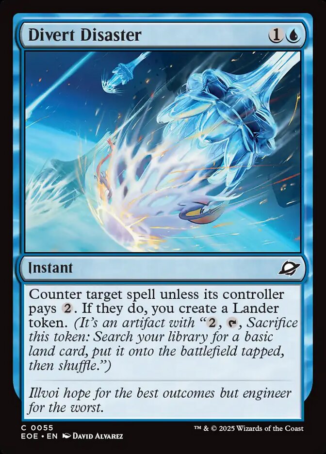 Divert Disaster – Common Magic: The Gathering card from Edge of Eternities (#55)