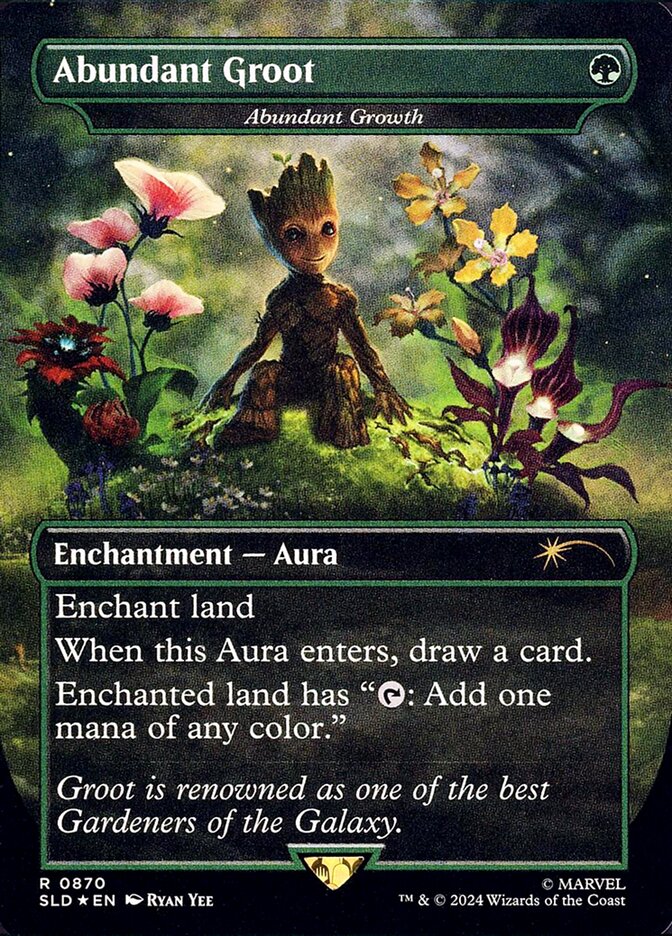 Abundant Growth – Rare Magic: The Gathering card from Secret Lair Drop (#870)