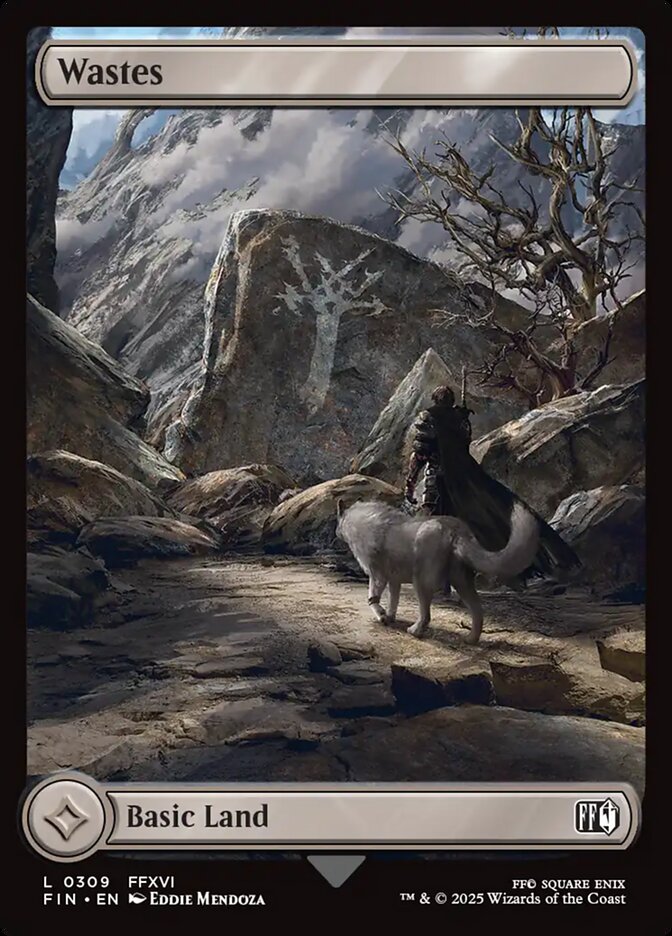 Wastes – Common Magic: The Gathering card from Final Fantasy (#309)