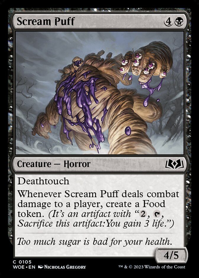 Scream Puff – Common Magic: The Gathering card from Wilds of Eldraine (#105)