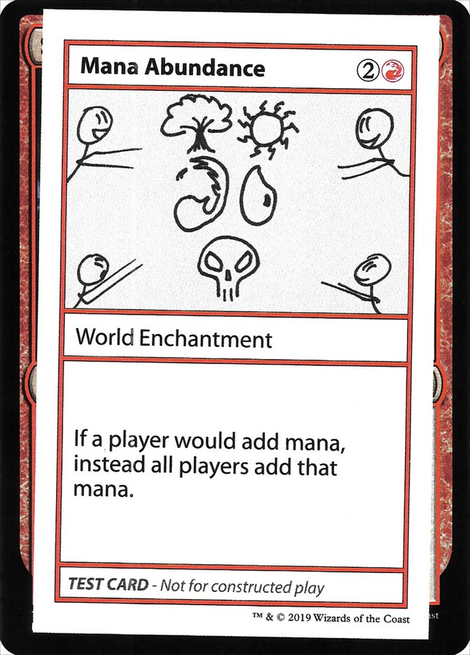 Mana Abundance – Rare Magic: The Gathering card from Mystery Booster Playtest Cards 2021 (#58)