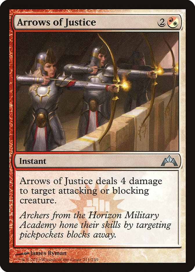 Arrows of Justice – Uncommon Magic: The Gathering card from Gatecrash (#211)