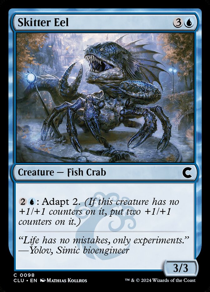 Skitter Eel – Common Magic: The Gathering card from Ravnica: Clue Edition (#98)