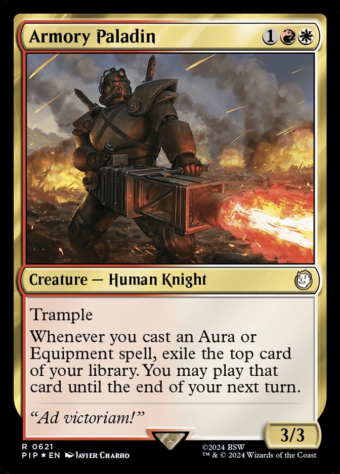 Armory Paladin – Rare Magic: The Gathering card from Fallout (#621)