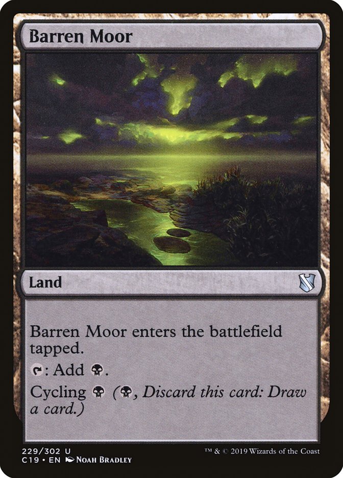 Barren Moor – Uncommon Magic: The Gathering card from Commander 2019 (#229)