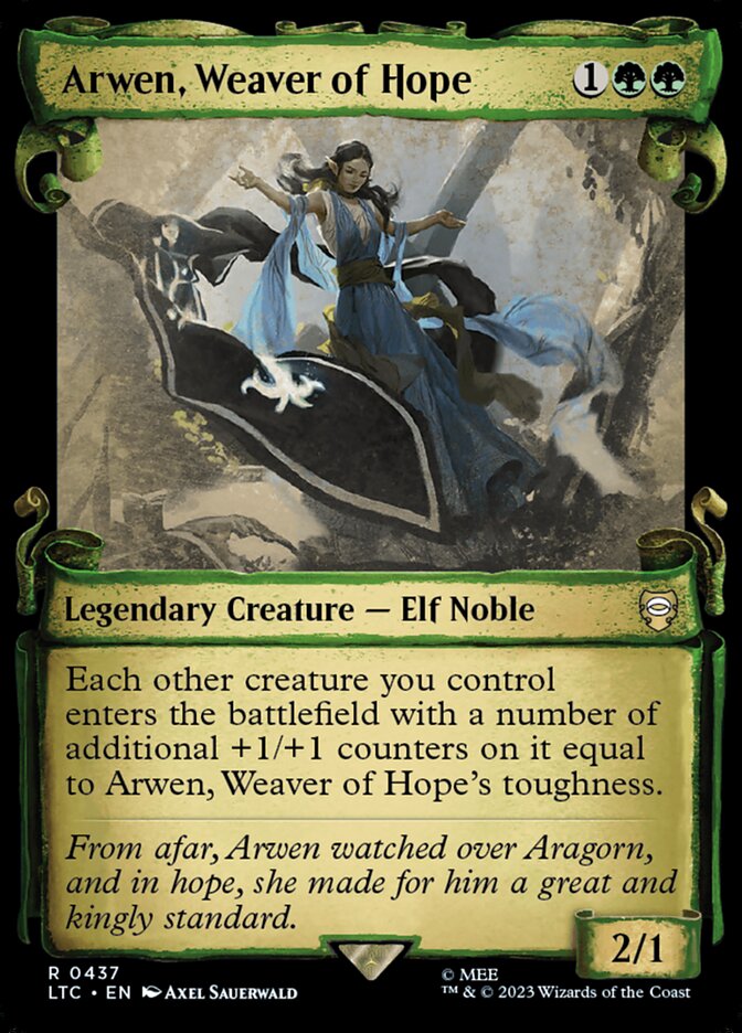 Arwen, Weaver of Hope – Rare Magic: The Gathering card from Tales of Middle-earth Commander (#437)