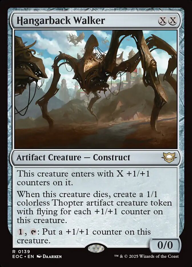 Hangarback Walker – Rare Magic: The Gathering card from Edge of Eternities Commander (#139)