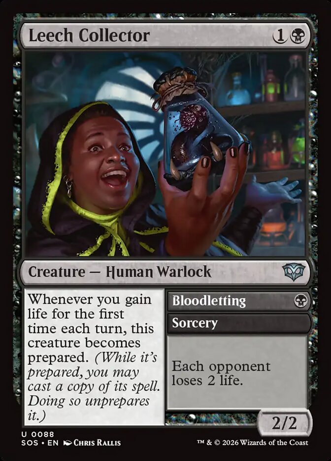 Leech Collector // Bloodletting – Uncommon Magic: The Gathering card from Secrets of Strixhaven (#88)