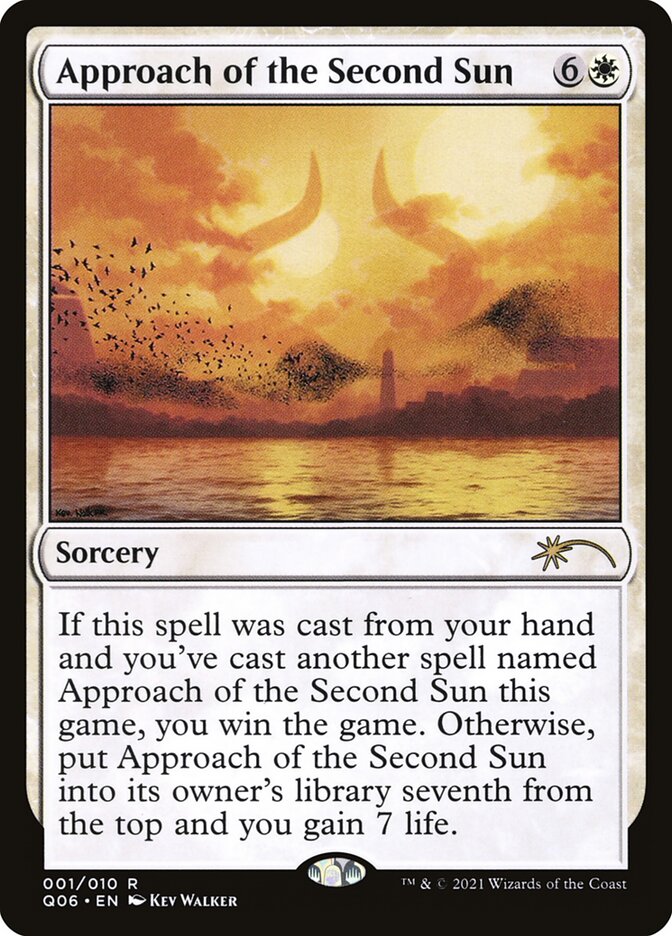 Approach of the Second Sun – Rare Magic: The Gathering card from Pioneer Challenger Decks 2021 (#1)