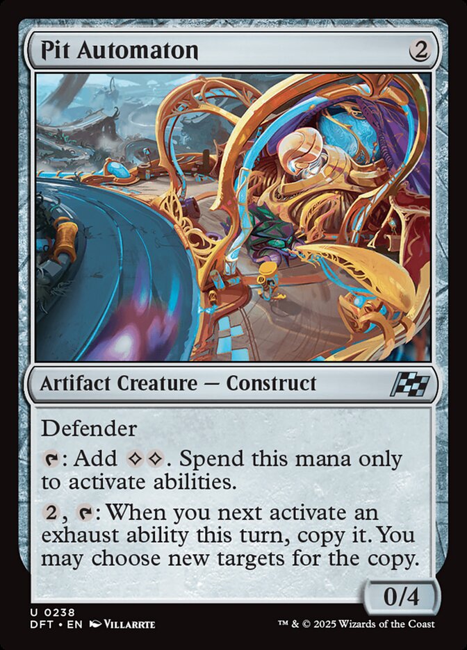Pit Automaton – Uncommon Magic: The Gathering card from Aetherdrift (#238)