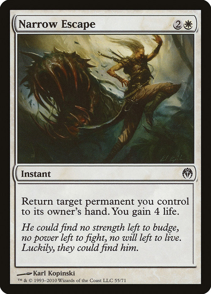 Narrow Escape – Common Magic: The Gathering card from Duel Decks: Phyrexia vs. the Coalition (#55)