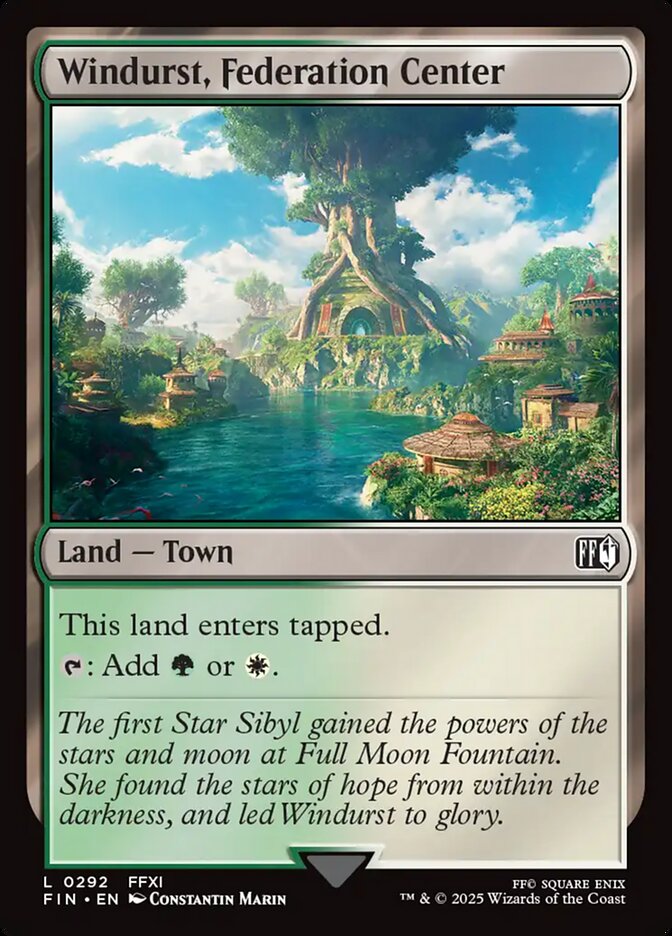Windurst, Federation Center – Common Magic: The Gathering card from Final Fantasy (#292)