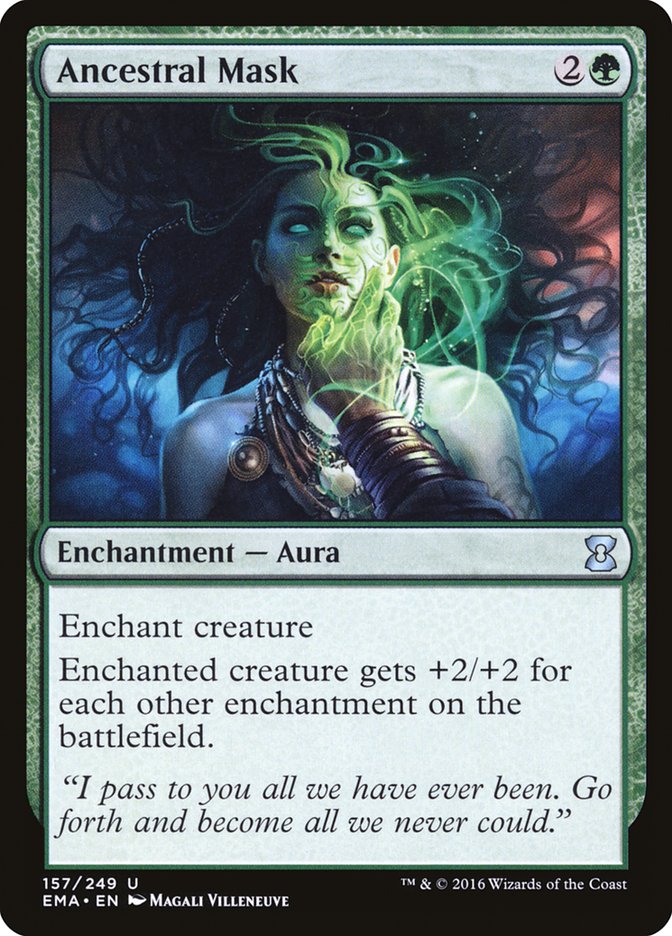Ancestral Mask – Uncommon Magic: The Gathering card from Eternal Masters (#157)