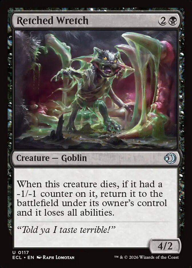 Retched Wretch – Uncommon Magic: The Gathering card from Lorwyn Eclipsed (#117)