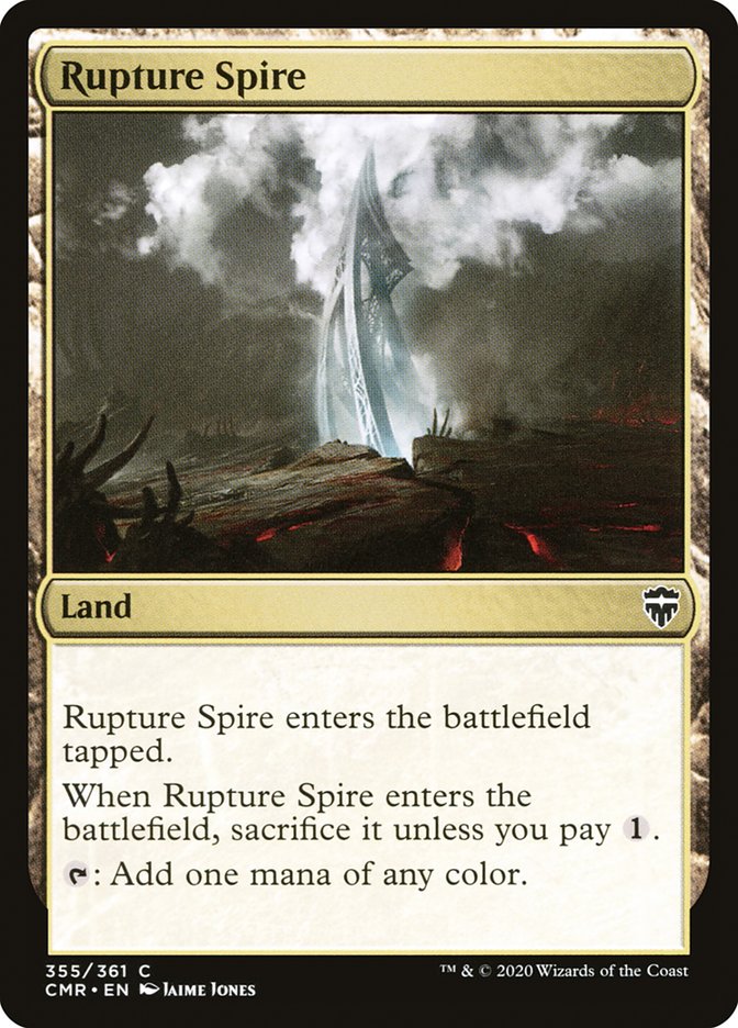 Rupture Spire – Common Magic: The Gathering card from Commander Legends (#355)