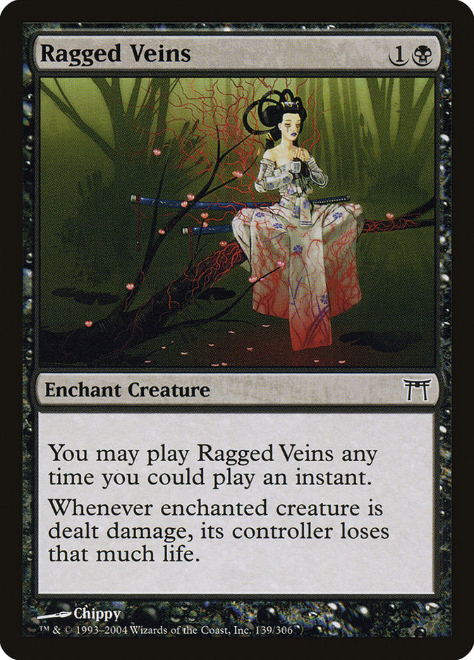 Ragged Veins – Common Magic: The Gathering card from Champions of Kamigawa (#139)