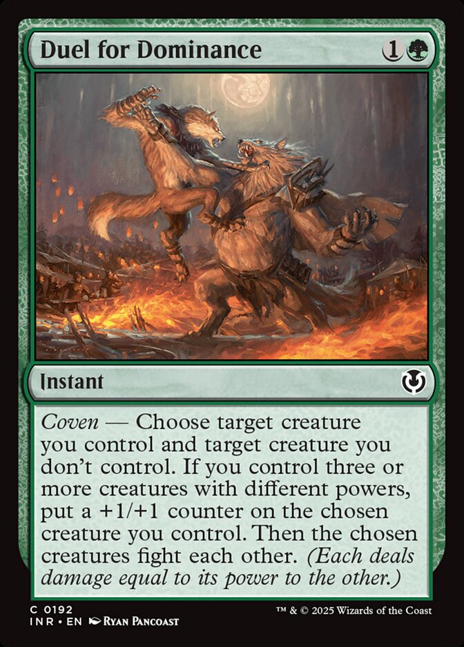 Duel for Dominance – Common Magic: The Gathering card from Innistrad Remastered (#192)