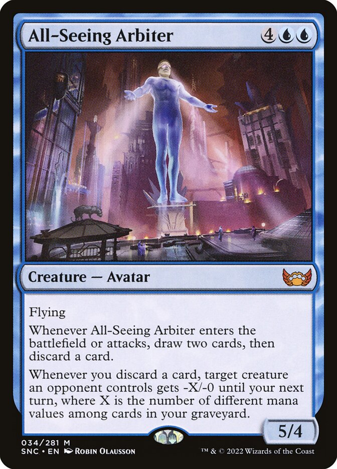 All-Seeing Arbiter – Mythic Magic: The Gathering card from Streets of New Capenna (#34)