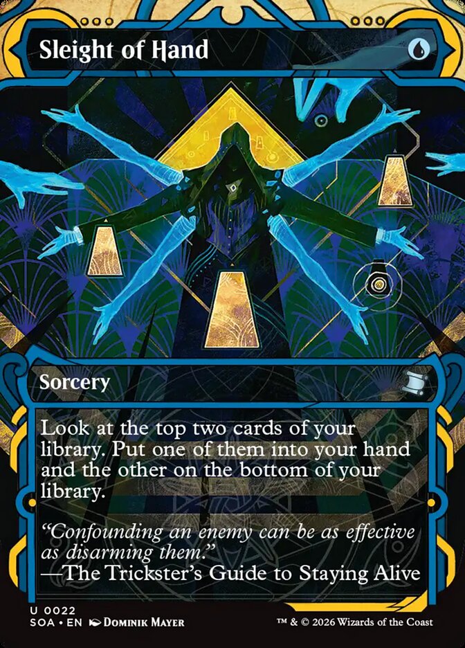 Sleight of Hand – Uncommon Magic: The Gathering card from Secrets of Strixhaven Mystical Archive (#22)