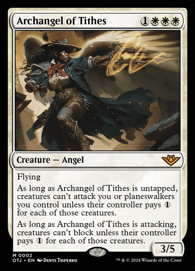 Archangel of Tithes – Mythic Magic: The Gathering card from Outlaws of Thunder Junction (#2)