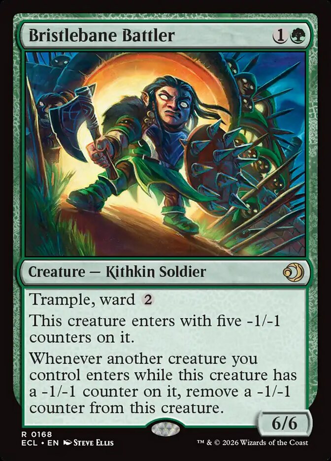 Bristlebane Battler – Rare Magic: The Gathering card from Lorwyn Eclipsed (#168)