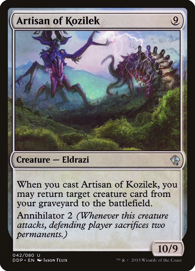 Artisan of Kozilek – Uncommon Magic: The Gathering card from Duel Decks: Zendikar vs. Eldrazi (#42)