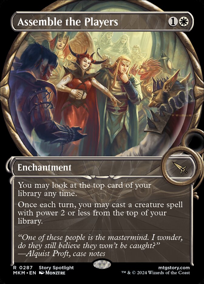 Assemble the Players – Rare Magic: The Gathering card from Murders at Karlov Manor (#287)