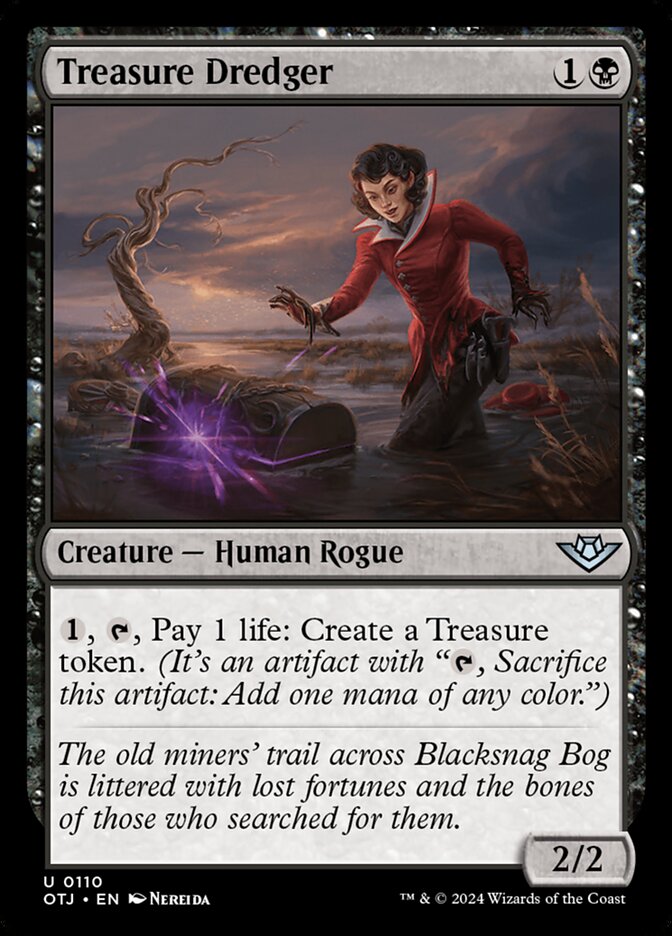 Treasure Dredger – Uncommon Magic: The Gathering card from Outlaws of Thunder Junction (#110)