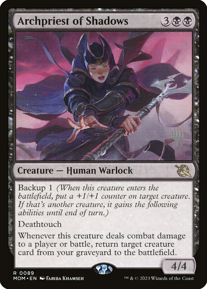 Archpriest of Shadows – Rare Magic: The Gathering card from March of the Machine Promos (#89p)