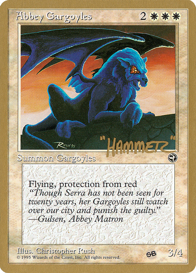 Abbey Gargoyles – Uncommon Magic: The Gathering card from Pro Tour Collector Set (#shr1sb)