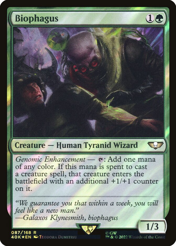 Biophagus – Rare Magic: The Gathering card from Warhammer 40,000 Commander (#87★)