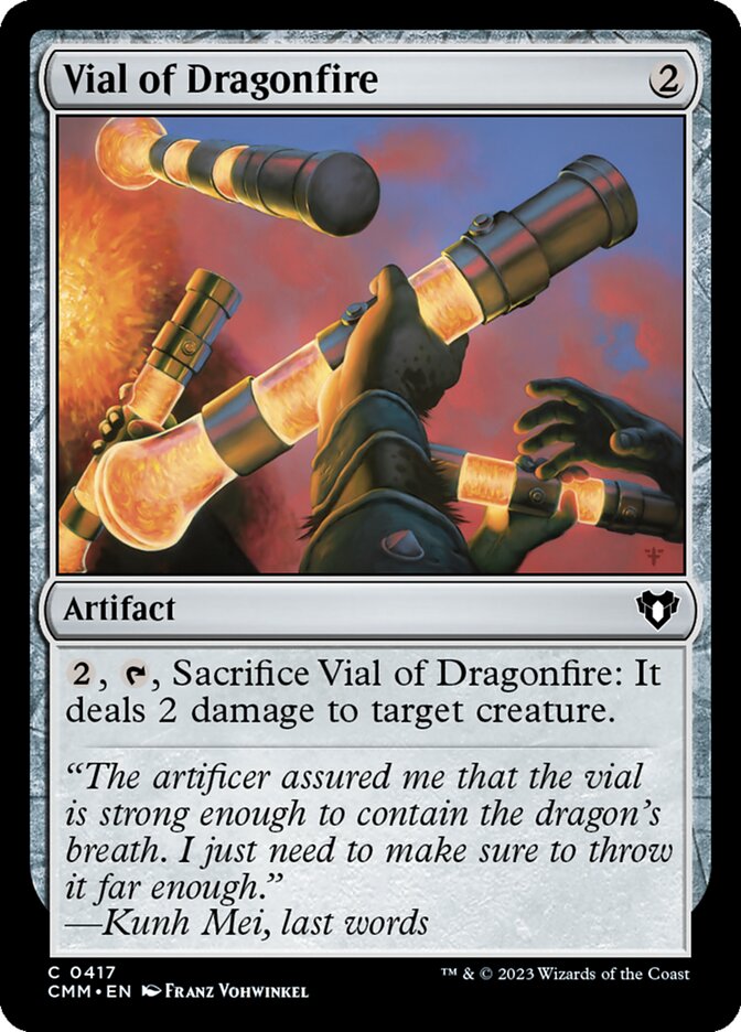 Vial of Dragonfire – Common Magic: The Gathering card from Commander Masters (#417)