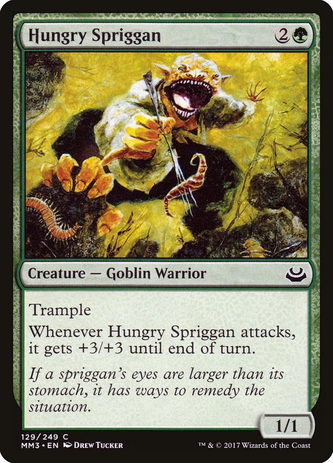 Hungry Spriggan – Common Magic: The Gathering card from Modern Masters 2017 (#129)