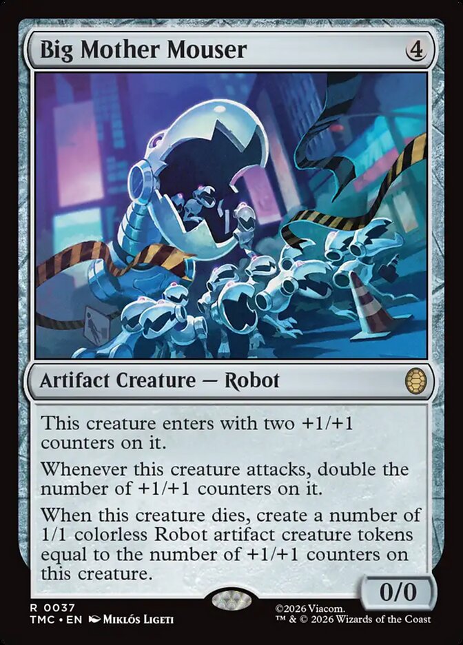 Big Mother Mouser – Rare Magic: The Gathering card from Teenage Mutant Ninja Turtles Eternal (#37)