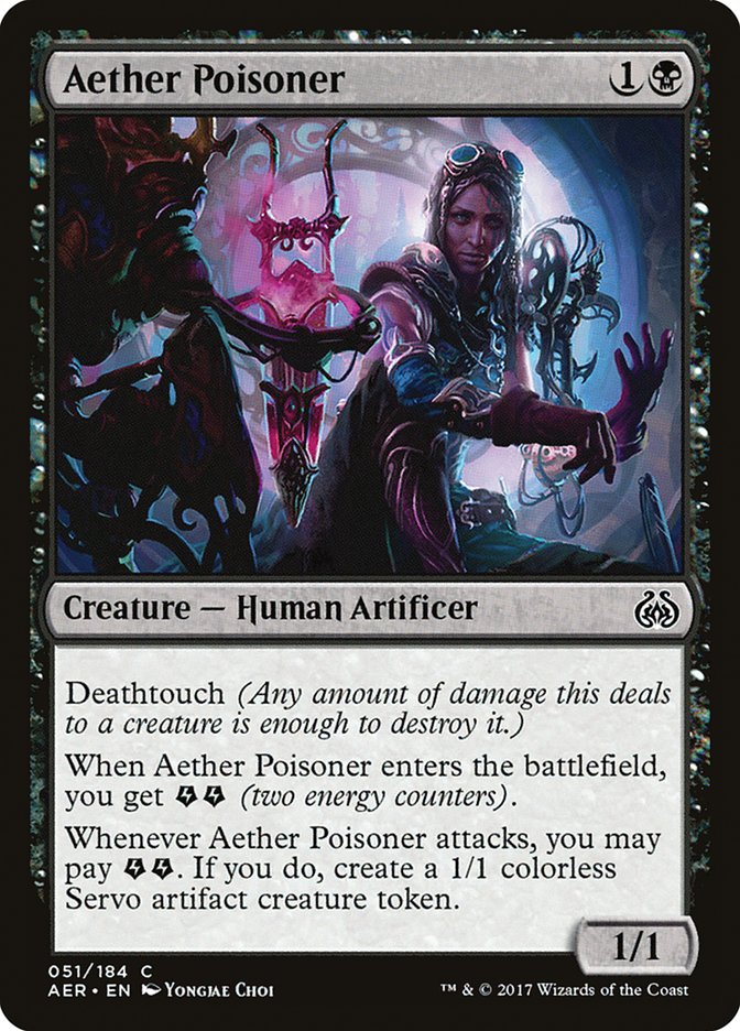 Aether Poisoner – Common Magic: The Gathering card from Aether Revolt (#51)