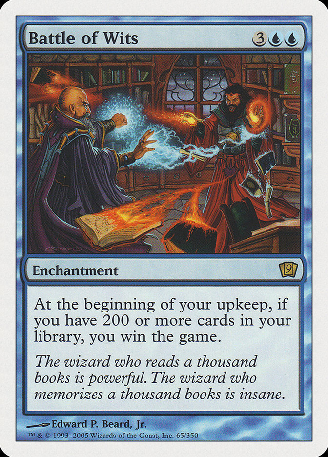 Battle of Wits – Rare Magic: The Gathering card from Ninth Edition (#65)