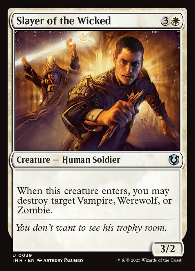 Slayer of the Wicked – Uncommon Magic: The Gathering card from Innistrad Remastered (#39)