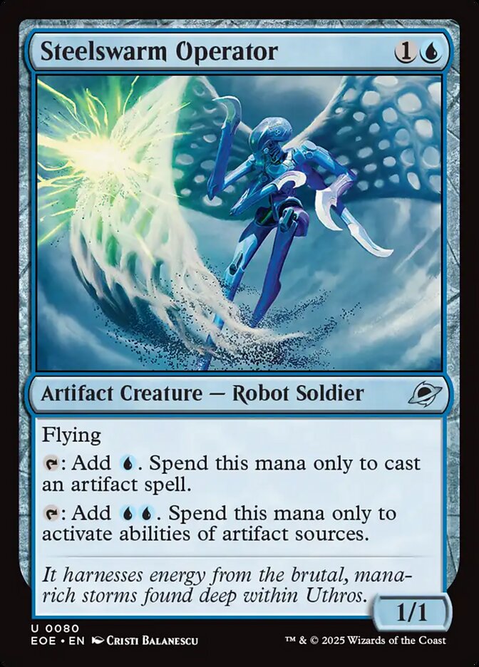 Steelswarm Operator – Uncommon Magic: The Gathering card from Edge of Eternities (#80)