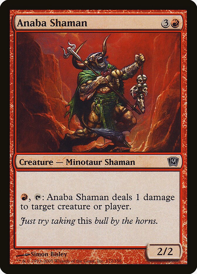 Anaba Shaman – Common Magic: The Gathering card from Ninth Edition (#172★)