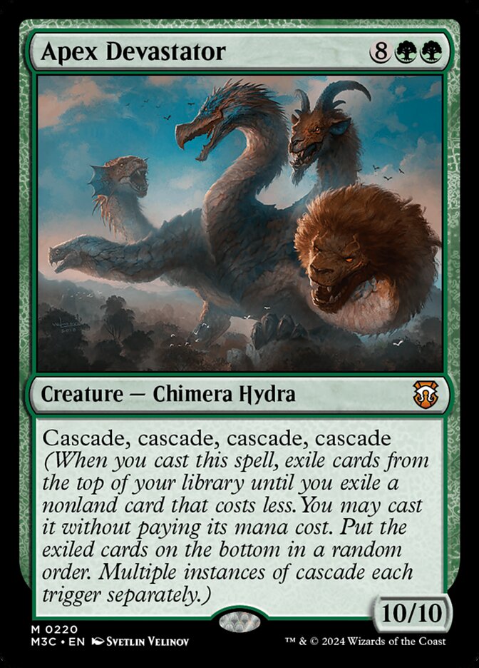Apex Devastator – Mythic Magic: The Gathering card from Modern Horizons 3 Commander (#220)