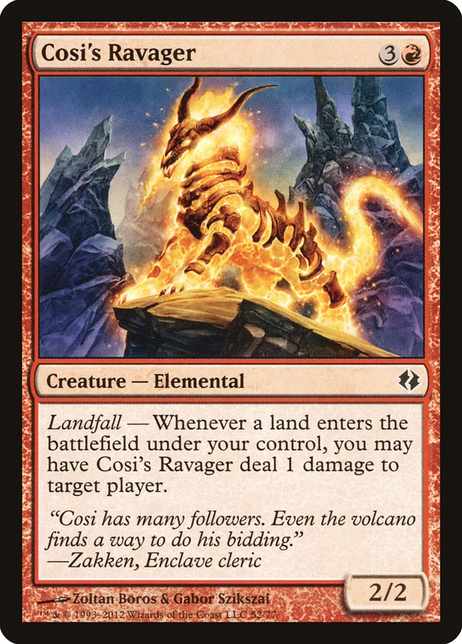 Cosi's Ravager – Common Magic: The Gathering card from Duel Decks: Venser vs. Koth (#52)