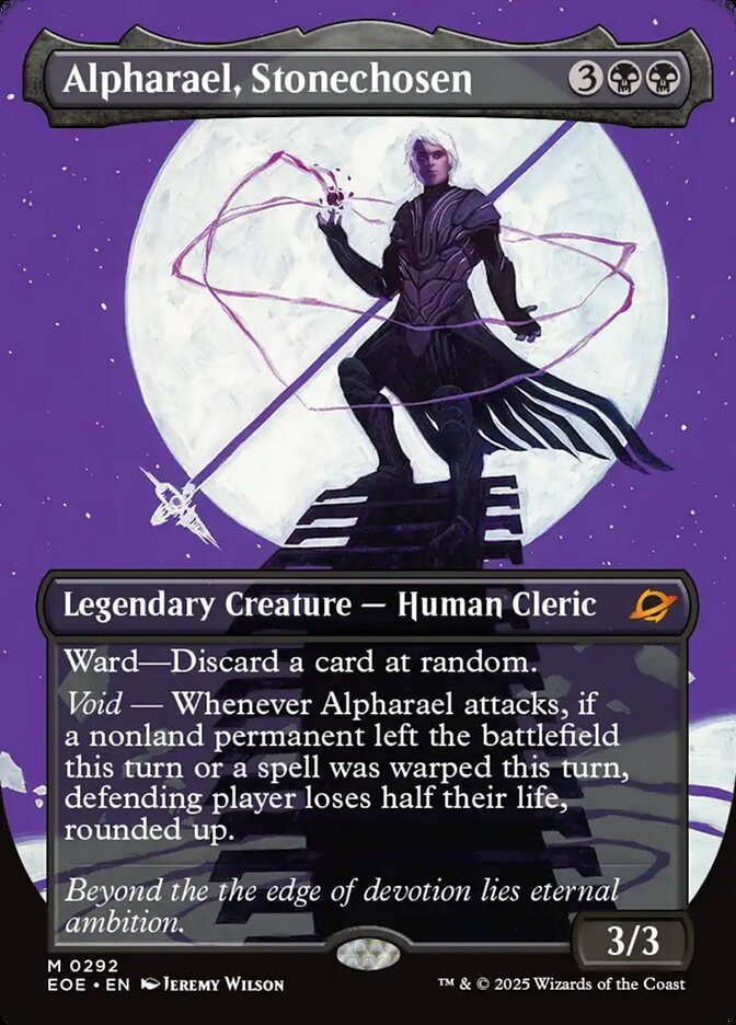 Alpharael, Stonechosen – Mythic Magic: The Gathering card from Edge of Eternities (#292)